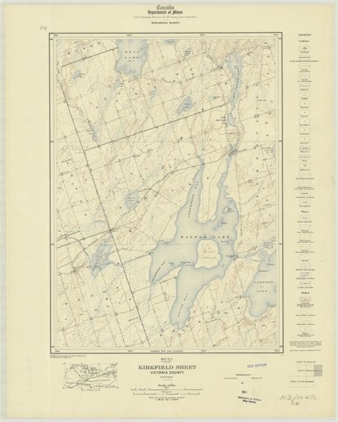 Topographical Map of Kirkfield and Northwestern Kawartha lakes | "Are ...