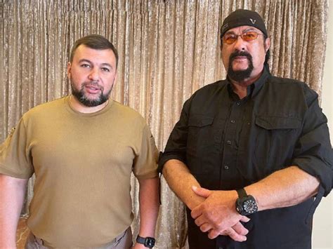 Steven Seagal Poses With Head Of Pro Russian Dpr At Ukrainian Pow Camp