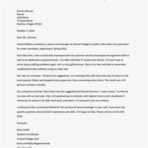 Recommendation Letter After Attachment • Invitation Template Ideas