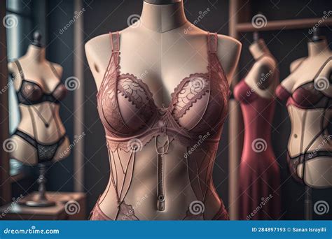 Sensual Lingerie On A Mannequin Ai Generative Stock Illustration Illustration Of Female