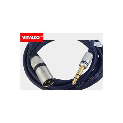 Przyłącze 1 wtyk XLR wtyk 6 3 stereo 3 0m MK36 Vitalco Roter Polska