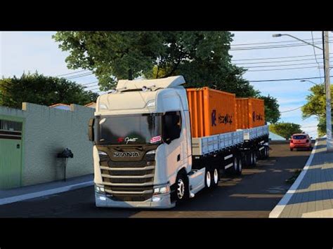 SCANIA NTG RONCANDO PUXANDO BITREM PESADO ETS2 1 46 YouTube