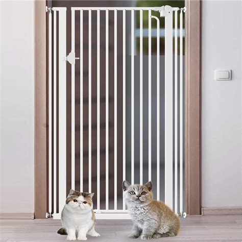 Huo Extra Tall Pet Gate For Dogs Cats Baby Barrier For Doorways Stair