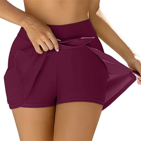 Swim Skirts Women Tummy Control Split Swimsuit Skirt Built In Swim