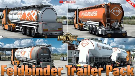 Euro Truck Simulator Feldbinder Trailer Pack Dlc Youtube