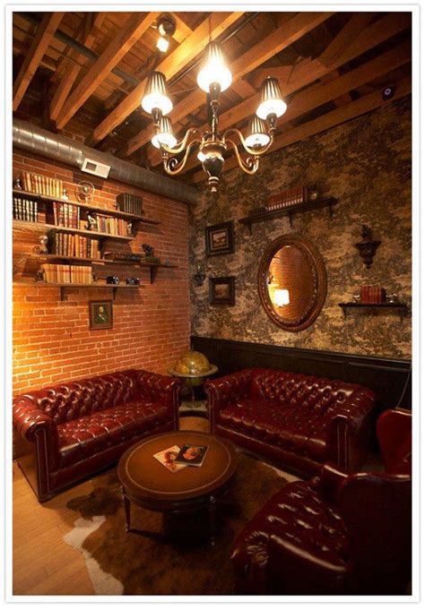 Scott Clark Photo Cigar Lounge Man Cave Masculine Room Gentlemans Room