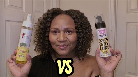 The Doux Crazy Sexy Curl Vs Alikay Naturals Lemongrass Styling Mousse Youtube