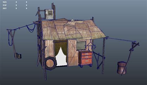 Shanty Shack Game Pronto Modello 3d 5 Unknown Ma Fbx Obj Free3d