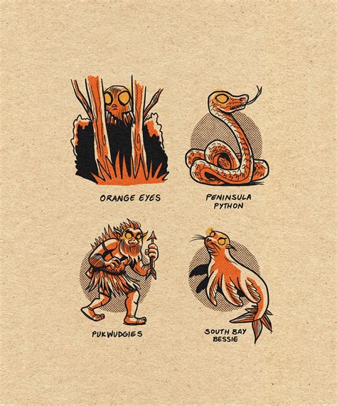 Famous Cryptids Of Ohio Print Etsy Canada