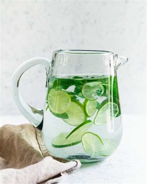 Lime Water Recipe With Mint Healthy Drink A Couple Cooks