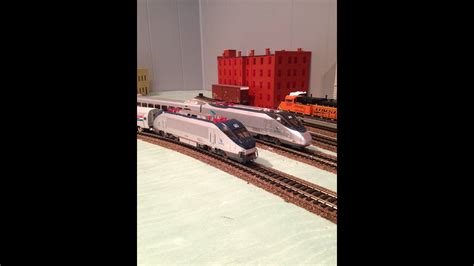 Amtrak Trains On My Layout - HO Scale - YouTube