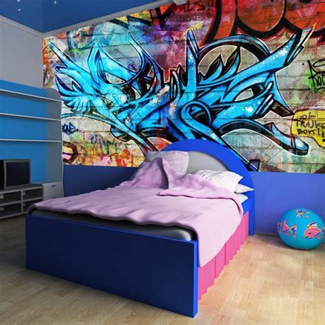 Fly Trend King Llc Wallpaper Graffiti Street Art Art Crime Wayfair