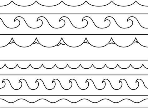 Waves Printable Template | Free Printable Papercraft Templates