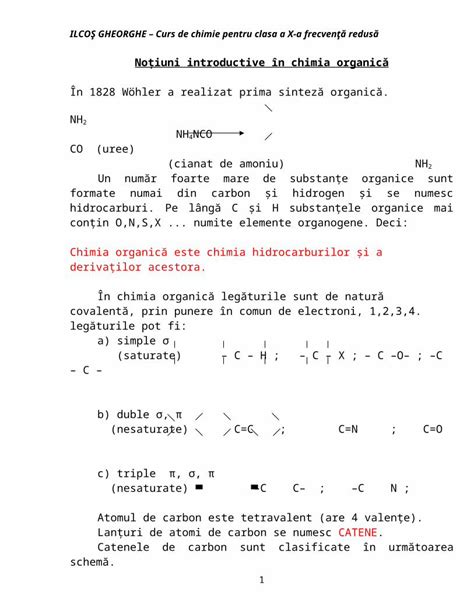 DOC Chimie CL X FR Gheorghe Ilcos Liceu DOKUMEN TIPS