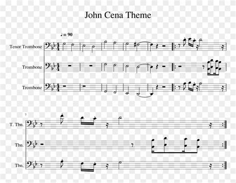 John Cena Trumpet Memes 4 By Robin - Zeze Piano Sheet Music, HD Png Download - 850x1100(#2408355 ...