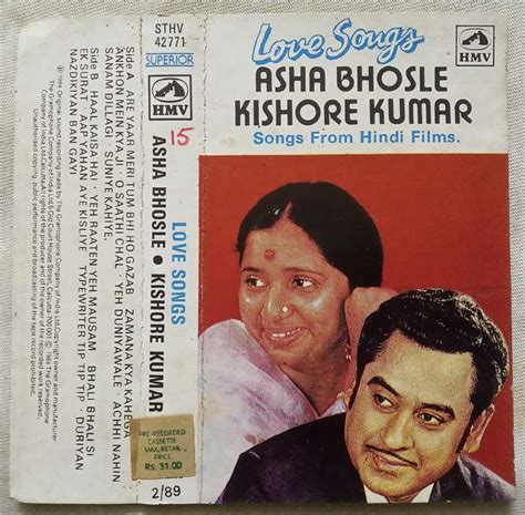 Love Songs Asha Bhosle Kishore Kumar Hindi Audio Cassette - Tamil Audio CD, Tamil Vinyl Records ...