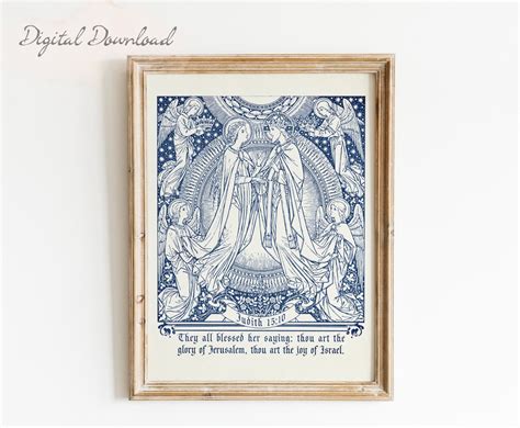 Catholic Wall Art The Assumption Of Mary Catholic Home Decor Catholic Ts Traditional Catholic