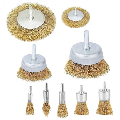 coarse crimped   shank wire wheel  drill attachment