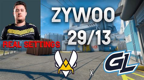 CSGO POV Vitality ZywOo REAL SETTINGS Vs GamerLegion NUKE BLAST