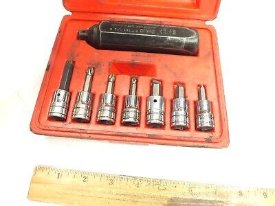 Piece Snap On Tools Drive Hand Impact Driver Set Usa Pit