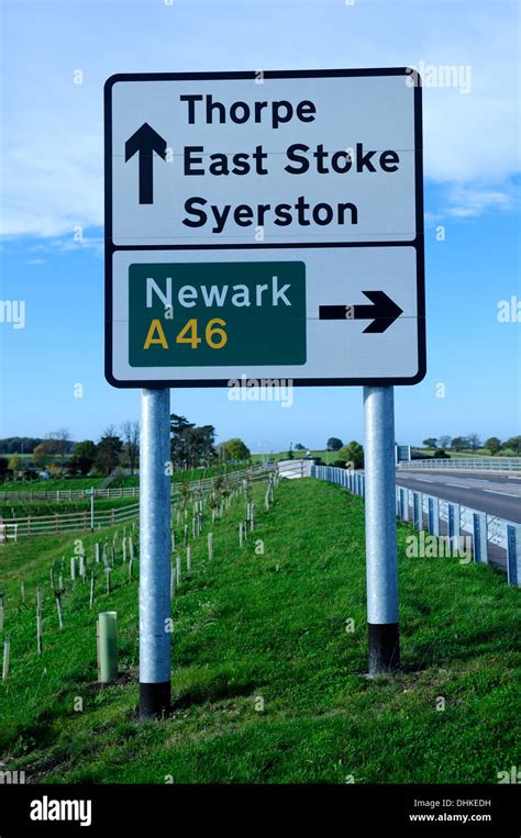 British Road Signs In England,UK Stock Photo - Alamy