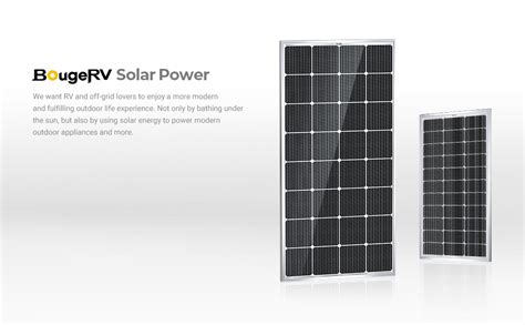 Amazon BougeRV 9BB 100 Watts Mono Solar Panel 21 9 High