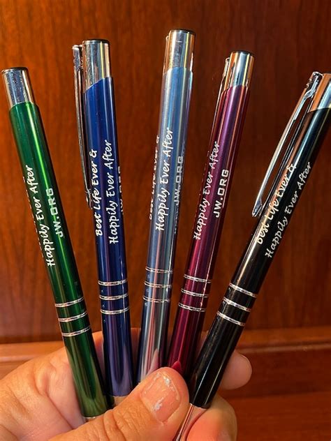 5 Pk Executive Laser Engraved METAL Pens Individually Wrapped | Etsy