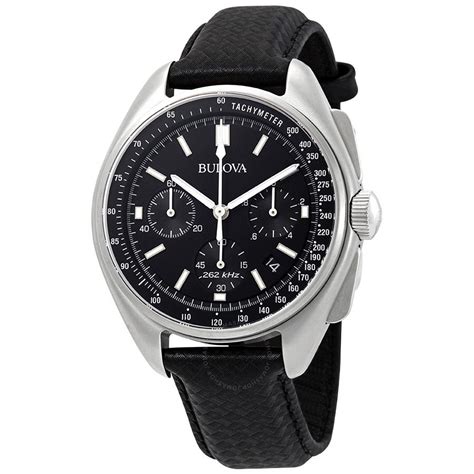 Bulova Special Edition Moon Apollo Lunar Pilot Chronograph Black Dial