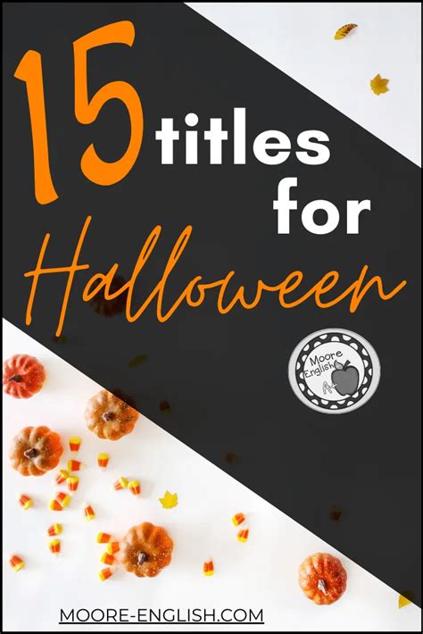 Finding Halloween Titles For Secondary Language Arts Can Be Tricky