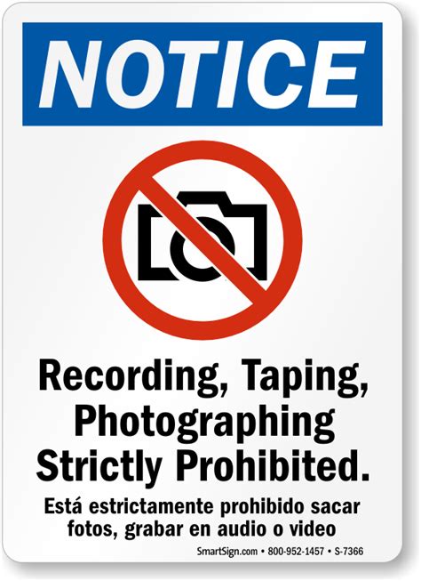 Recording Sign