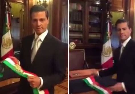 Video A Enrique Peña Nieto Se Le Resbala Banda Presidencial Estilodf