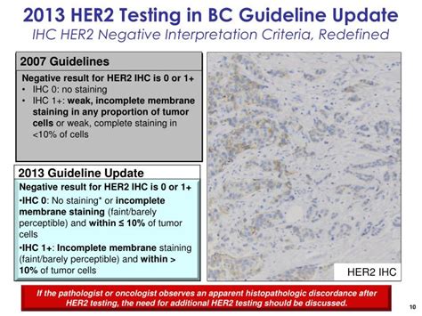 PPT - HER2 Testing in Breast Cancer: 2013 ASCO/CAP HER2 Guideline ...