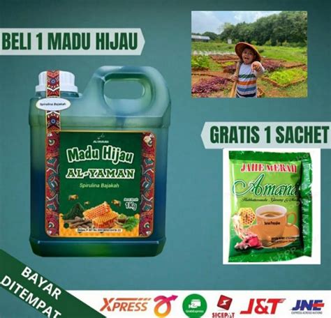 Jual Original Al Yaman Madu Hijau Kg Herbal Asli Mengatasi Asam