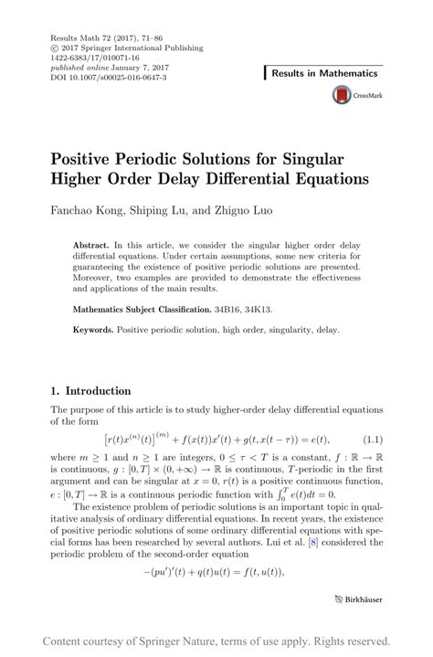 Positive Periodic Solutions For Singular Higher Order Delay