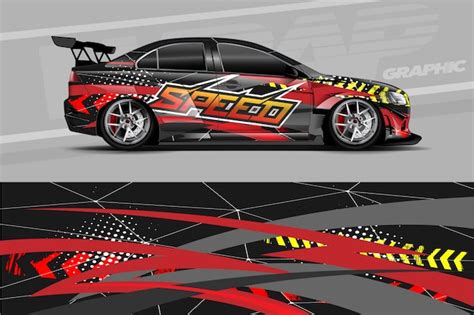 Premium Vector | Car wrap design.