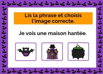 French Emergent Readers Boom Cards Halloween By Le Magasin De Madame Kolev