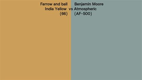 Farrow And Ball India Yellow Vs Benjamin Moore Atmospheric Af