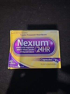 Nexium 24 HR Acid Reducer 42 Capsules Exp Date 2025 Factory Sealed