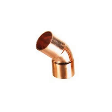 For Structure Pipe 45 Degree Copper Elbow, Thickness: 4.76mm, 1/2-3 Inch at Rs 8.20/piece in Mumbai