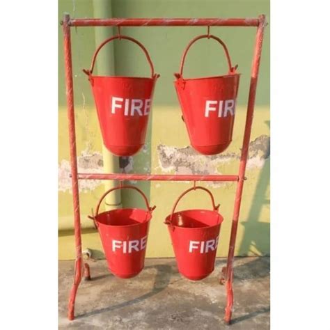 Mild Steel Fire Bucket Stand At Rs Piece Fire Sand Bucket Stand