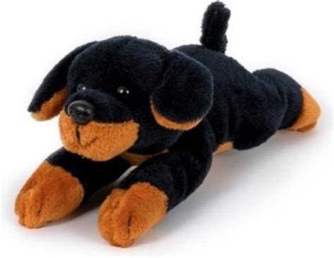 Pluche Bruin Met Zwarte Rottweiler Knuffel Cm Rottweilers Honden