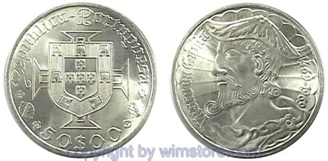 Portugal Escudos Vasco Da Gama Km Silber Numismatik