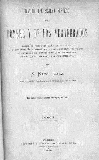 Cajal Textura Del Sistema Nervioso En El Hombre PETILLA DE ARAGON