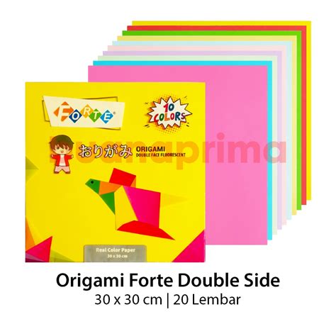 Jual Origami Double Side Forte 30 X 30 Cm Kertas Lipat 2 Sisi Warna