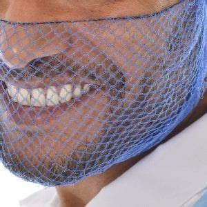 Metal Detectable Beard Cover Disposable Face Masks Lion Hair Care