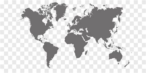 Premium Vector World Map On White Background World Map Template With