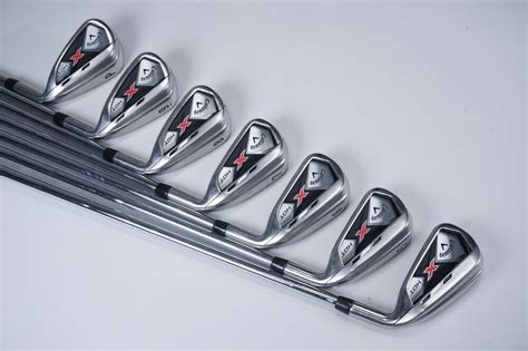 CALLAWAY GOLF X HOT PW IRON SET W TRUE TEMPER SPEED STEP STIFF SHAFTS SidelineSwap
