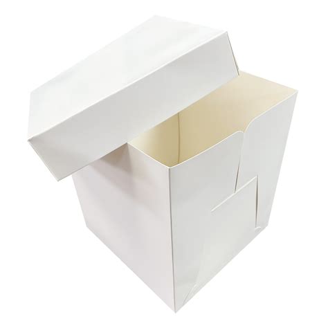 Extra Deep White Cake Box 2 Deep Lid Tall Cake Boxes Box For Cakes