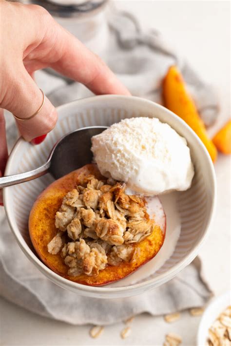 Single Serve Peach Crisp Vegan Gluten Free