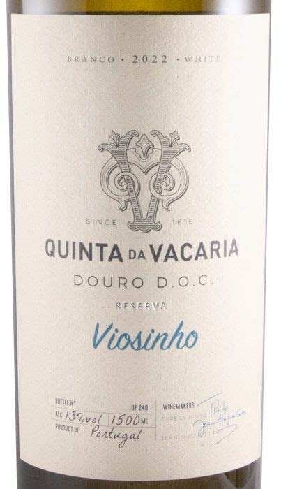 2022 Quinta Da Vacaria Viosinho Reserva Branco 1 5L